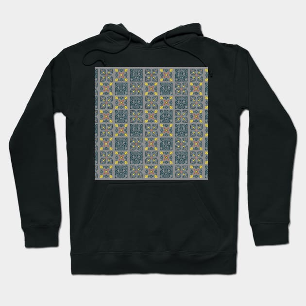 Portuguese blue tile pattern Hoodie by SamridhiVerma18